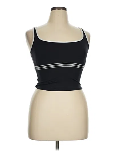 Pre-owned Assorted Brands Tank Top Black Strapless Neckline Tops