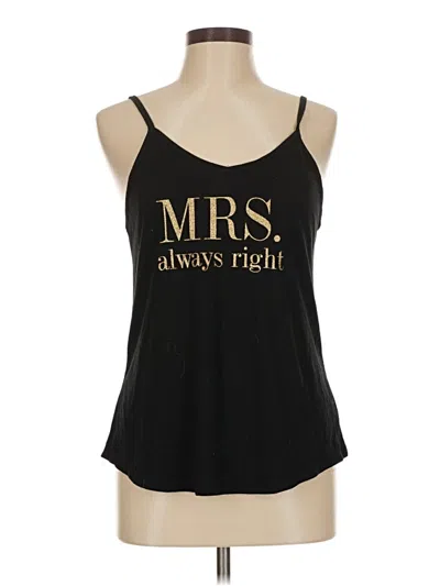 Pre-owned Assorted Brands Tank Top Black Strapless Neckline Tops