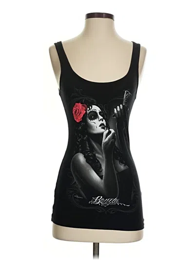 Pre-owned Assorted Brands Tank Top Black Strapless Neckline Tops