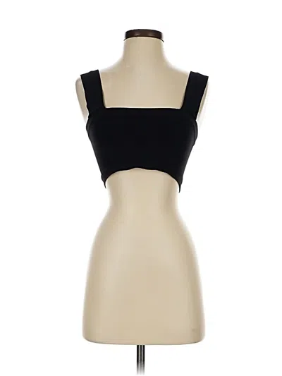 Pre-owned Assorted Brands Tank Top Black Strapless Neckline Tops