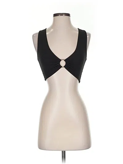 Pre-owned Assorted Brands Tank Top Black Strapless Neckline Tops