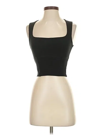 Pre-owned Assorted Brands Tank Top Black Strapless Neckline Tops