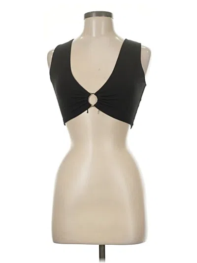 Pre-owned Assorted Brands Tank Top Black Strapless Neckline Tops