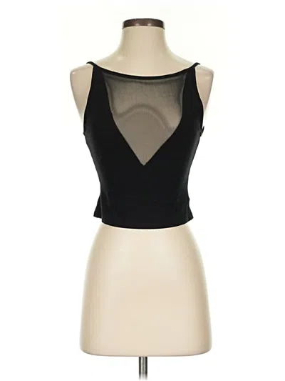 Pre-owned Assorted Brands Tank Top Black Strapless Neckline Tops