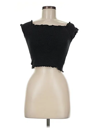 Pre-owned Assorted Brands Tank Top Black Strapless Neckline Tops