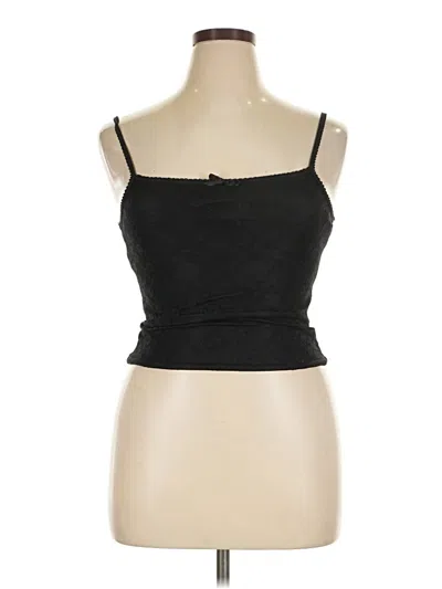 Pre-owned Assorted Brands Tank Top Black Strapless Neckline Tops