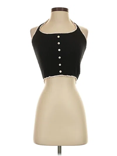Pre-owned Assorted Brands Tank Top Black Strapless Neckline Tops