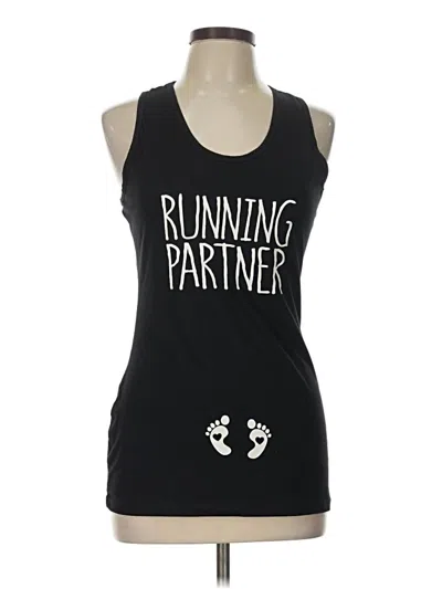 Pre-owned Assorted Brands Tank Top Black Strapless Neckline Tops