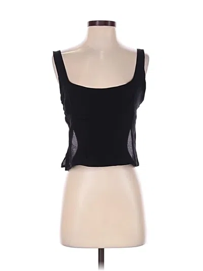 Pre-owned Assorted Brands Tank Top Black Strapless Neckline Tops
