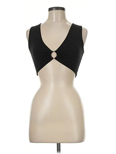 Pre-owned Assorted Brands Tank Top Black Strapless Neckline Tops