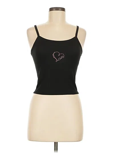 Pre-owned Assorted Brands Tank Top Black Sweetheart Neckline Tops