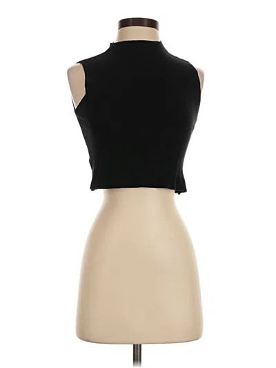 Pre-owned Assorted Brands Tank Top Black Turtleneck Tops