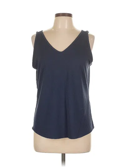 Pre-owned Assorted Brands Tank Top Blue Cold Shoulder Neckline Tops