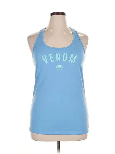 Pre-owned Assorted Brands Tank Top Blue Halter Neckline Tops