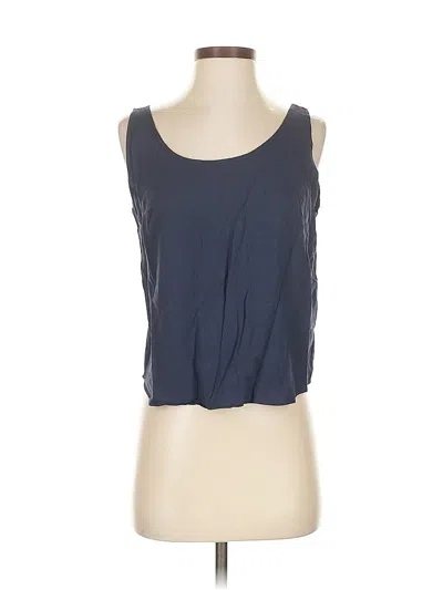 Pre-owned Assorted Brands Tank Top Blue Halter Neckline Tops