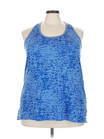 Pre-owned Assorted Brands Tank Top Blue Halter Neckline Tops