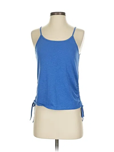 Pre-owned Assorted Brands Tank Top Blue Halter Neckline Tops