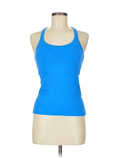 Pre-owned Assorted Brands Tank Top Blue Halter Neckline Tops