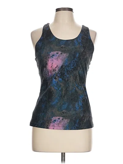 Pre-owned Assorted Brands Tank Top Blue Halter Neckline Tops