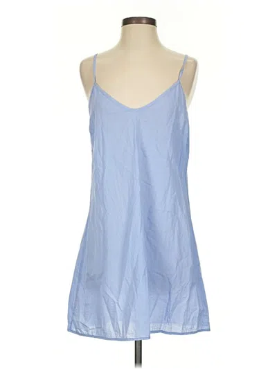 Pre-owned Assorted Brands Tank Top Blue Halter Neckline Tops