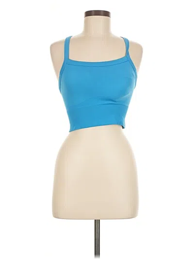 Pre-owned Assorted Brands Tank Top Blue Halter Neckline Tops
