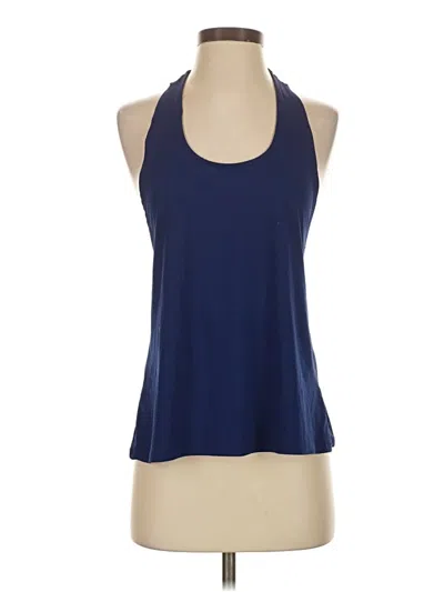 Pre-owned Assorted Brands Tank Top Blue Halter Neckline Tops