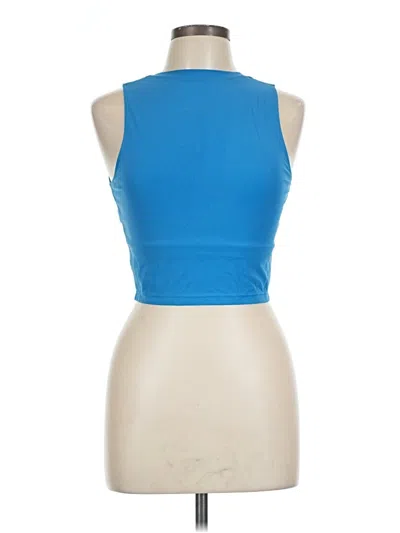 Pre-owned Assorted Brands Tank Top Blue Halter Neckline Tops
