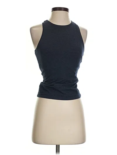 Pre-owned Assorted Brands Tank Top Blue Halter Neckline Tops