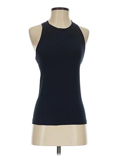 Pre-owned Assorted Brands Tank Top Blue Halter Neckline Tops