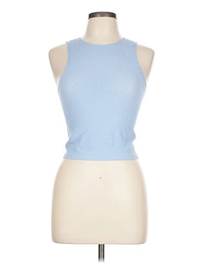 Assorted Brands Tank Top Blue Halter Neckline Tops