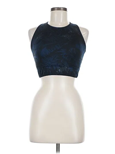 Pre-owned Assorted Brands Tank Top Blue Halter Neckline Tops