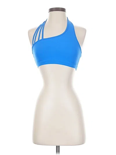 Pre-owned Assorted Brands Tank Top Blue Halter Neckline Tops
