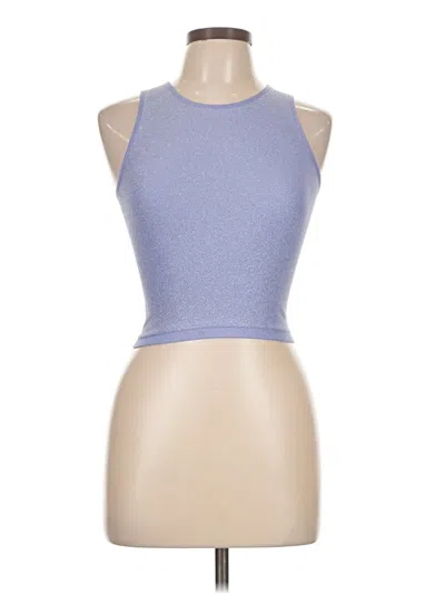 Assorted Brands Tank Top Blue Halter Neckline Tops
