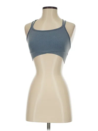 Pre-owned Assorted Brands Tank Top Blue Halter Neckline Tops