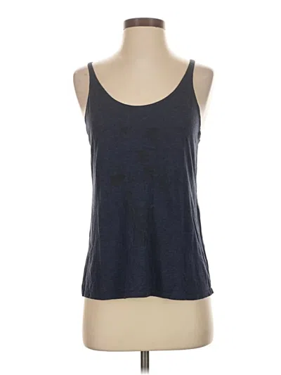 Pre-owned Assorted Brands Tank Top Blue Halter Neckline Tops