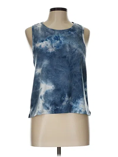 Pre-owned Assorted Brands Tank Top Blue Halter Neckline Tops