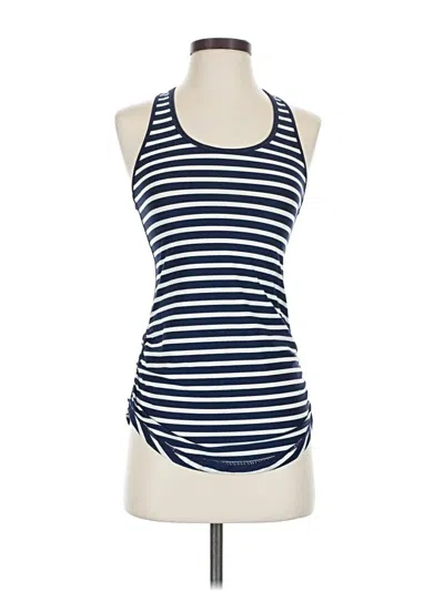 Pre-owned Assorted Brands Tank Top Blue Halter Neckline Tops