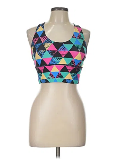 Pre-owned Assorted Brands Tank Top Blue Halter Neckline Tops