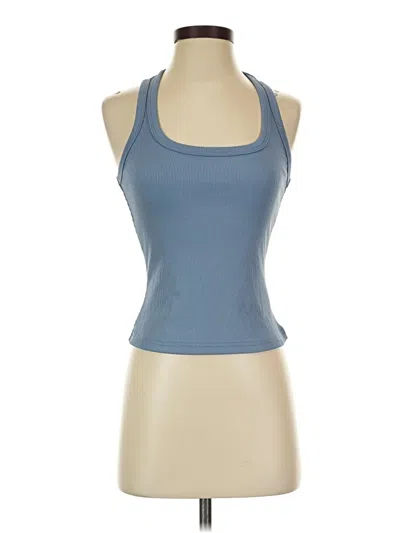 Pre-owned Assorted Brands Tank Top Blue Halter Neckline Tops