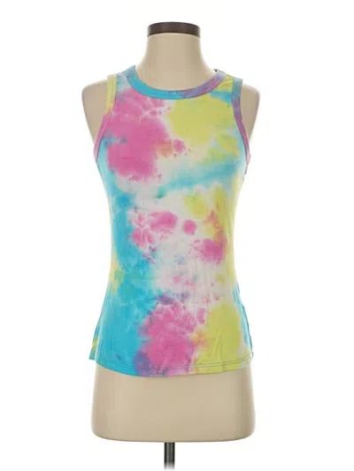 Pre-owned Assorted Brands Tank Top Blue Halter Neckline Tops