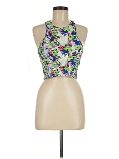 Pre-owned Assorted Brands Tank Top Blue Halter Neckline Tops