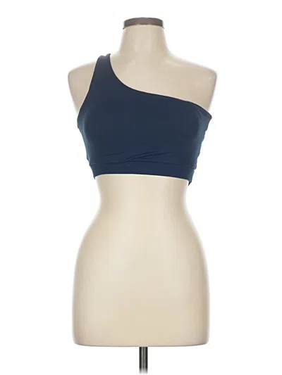 Pre-owned Assorted Brands Tank Top Blue One Shoulder Neckline Tops