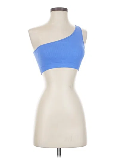 Pre-owned Assorted Brands Tank Top Blue One Shoulder Neckline Tops