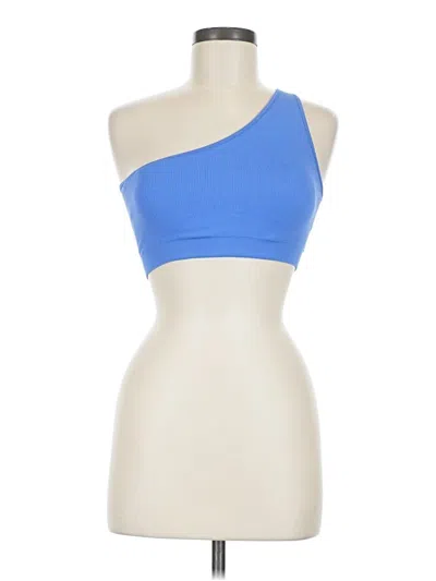 Pre-owned Assorted Brands Tank Top Blue One Shoulder Neckline Tops