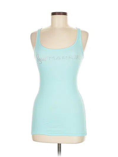 Pre-owned Assorted Brands Tank Top Blue Scoop Neck Tops