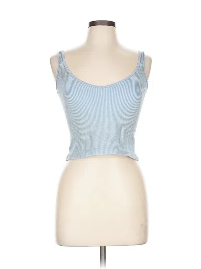 Pre-owned Assorted Brands Tank Top Blue Strapless Neckline Tops