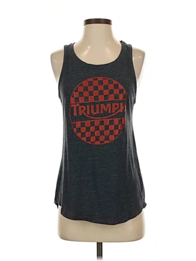 Pre-owned Assorted Brands Tank Top Blue Strapless Neckline Tops