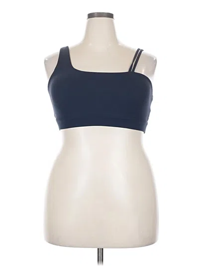 Pre-owned Assorted Brands Tank Top Blue Strapless Neckline Tops