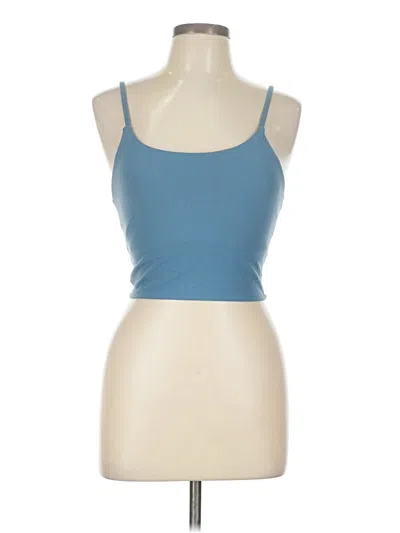 Pre-owned Assorted Brands Tank Top Blue Strapless Neckline Tops
