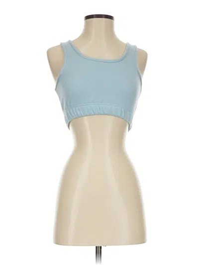 Pre-owned Assorted Brands Tank Top Blue Strapless Neckline Tops